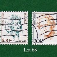 BRD Briefmarken "Frauen der Deutschen Geschichte", 1997, 2000, 1956,2149, Lot 68