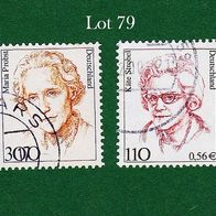 BRD Briefmarken "Frauen der Deutschen Geschichte", 1997, 2000, 1956,2150, Lot 79
