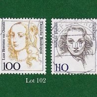 BRD Briefmarken "Frauen der Deutschen Geschichte", 1756, 1939, 1994/97, Lot 102