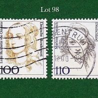 BRD Briefmarken "Frauen der Deutschen Geschichte", 1756, 1939, 1994/97, Lot 98