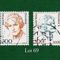 BRD Briefmarken "Frauen der Deutschen Geschichte", 1997, 2000, 1956,2149, Lot 69