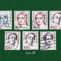 BRD Briefmarken "Frauen der Deutschen Geschichte", 1986-1988, Lot 39