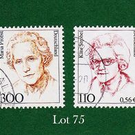 BRD Briefmarken "Frauen der Deutschen Geschichte", 1997, 2000, 1956,2150, Lot 75