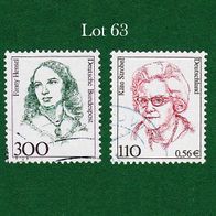 BRD Briefmarken "Frauen der Deutschen Geschichte", 1989, 2000, 1433,2150, Lot 63