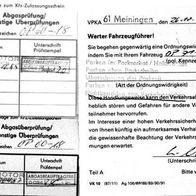 Verwaltungsbelege Kfz Dokumente DDR Behörde Dachboden