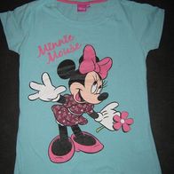 tolles Minnie Mouse - T-Shirt Disney Gr. 152/158 hellblau top !!! (0517)