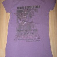 schönes T-Shirt Staccatpo Gr. 158/164 lila toll (0517) Rückendruck (Glitzersteine)