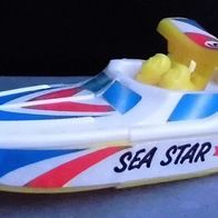 Ü-Ei Schiffe 1992 - Endspurt Ziel - "Sea Star" - Deck weiß - alle 9 Aufkl.