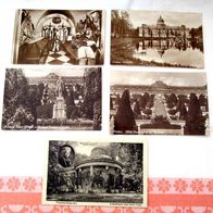 5 alte Foto Postkarte AK * Potsdam * Sanssouci & Stadtschloß 20er/30er J.