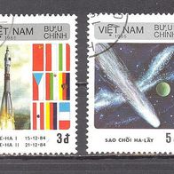 Vietnam, 1986, Halley, 2 Briefm., gest., ungebr.