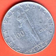 Vatikan 100 Lire 1958