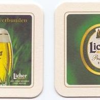 Licher Premium Biere - ein Bierdeckel. Werbeartikel