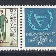 DDR 1981, MiNr: 2621 -2622 Dreierstreifen sauber postfrisch, Randstück