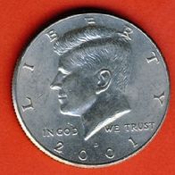 USA 1/2 Dollar 2001 D Kennedy