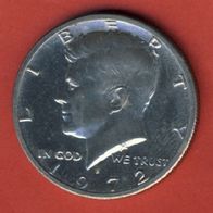 USA 1/2 Dollar 1972 S Kennedy