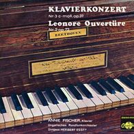 Beethoven - Piano Concerto N. 3 / Leonore Overture LP Fischer Annie
