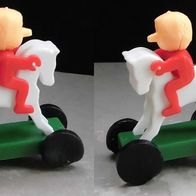 Ü-Ei Spielzeug 1982 Ein Rennpferd auf Rädern - siehe Bild - Text beachten!