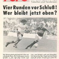 Fußball TOTO Vorschau Runde 10 11/1986 First Vienna FC Austria Wien Sturm Graz