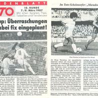 Fußball TOTO Vorschau Runde 10 1987 SSC Napoli Neapel Diego Maradona Darmstadt