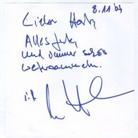 Autogramm Komiker Helmut Hoffmann "Postbeamter Hans-Hermann Thielke" Betzendorf