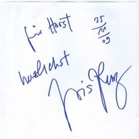 Autogramm Theater Iris Kunz Schweiz München teatro theatre 25.11.2009 autograph