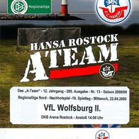 PRG FC Hansa Rostock Amateure vs VfL Wolfsburg II/2 22. 4. 2009 Regionalliga Nord