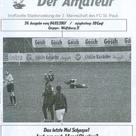 PRG FC St. Pauli II/2 vs VfL Wolfsburg Amateure 4. 3. 2007 Sankt Oberliga Hamburg