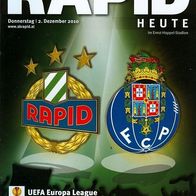 PRG EC UEFA Europa League SK Rapid Wien vs FC Porto 2. 12. 2010 Portugal Fußball