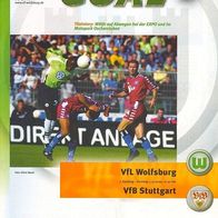 PRG VfL Wolfsburg vs VfB Stuttgart 1. 10. 2000 Niedersachsen Stadionheft Programm