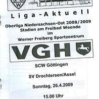 PRG SCW Göttingen - SV Drochtersen/ Assel 26.4.2009 SC Weende Oberliga Niedersachsen