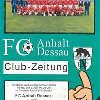 PRG Dessauer Derby FC Anhalt Dessau vs SV 05 9. 4. 1999 ASG Vorwärts BSG Motor