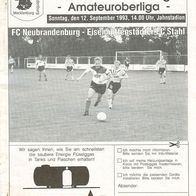 PRG FC Mecklenburg Neubrandenburg - Stahl Eisenhüttenstadt 12. 9. 1993 BSG Post 04