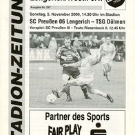 PRG SC Preußen 06 Lengerich/ Westfalen vs TSG Dülmen 5. 11. 2000 Teuto Riesenbeck