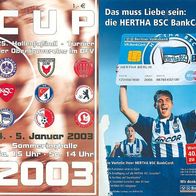 PRG 25. Hallenfußball-Turnier der Oberligavereine im BFV 2003 Hertha BSC Berlin TB