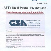 PRG ÖFB-Cup ATSV Stadl-Paura vs FC Blau-Weiss Linz 16. 7. 2016 Pokal SK VÖEST BW