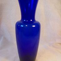Blaue Glas Vase 70er J. *