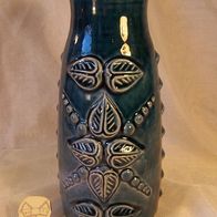 Tönnishof Fat Lava Keramik Vase mit Reliefdekor, 60/70er J. * * *