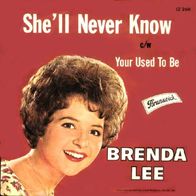 Brenda Lee - She´ll Never Know / Your Used To Be - 7" - Brunswick 12 259 (D) 1963