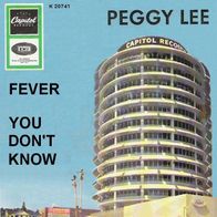 Peggy Lee - Fever / You Don´t Know - 7" - Capitol K 20 741 (D) 1958