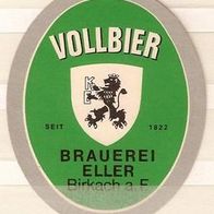 ALT ! Bieretikett Brauerei Eller Untersiemau-Birkach am Forst Lkr. Coburg Oberfranken