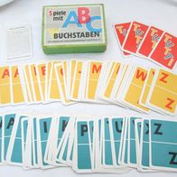 DDR Spiele / Spielzeug * Spiele mit ABC Buchstaben * Kartenspiel 1964