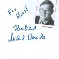 Autogramm Theater Michael Oenicke Wuppertal Königsberg Kaliningrad Lindenstraße