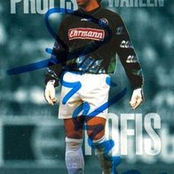 2) signierte Panini-Sammelkarte Claus Reitmaier Karlsruher SC 1995 Würzburg KSC