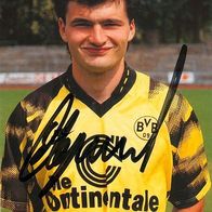 AK Stephane Chapuisat Borussia Dortmund 92-93 Schweiz Lausanne Sports Uerdingen