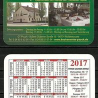 Taschenkalender 2017 Gasthof zur Becherwette Muldestausee OT Pouch Anhalt-Bitterfeld
