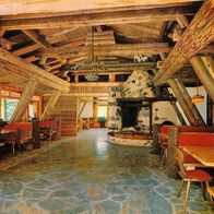 A 5090 Lofer - Scheffsnoth Restaurant > Knappenstadl < Innenansicht um 1975