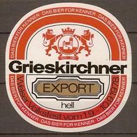 ALT ! Bieretikett Sonderausgabe "Volksfest 1978" Brauerei Grieskirchen Österreich