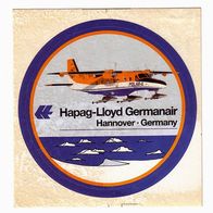 Aufkleber Hapag-Lloyd Germanair - Hannover - Germany ? selten