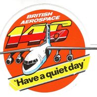 Aufkleber Britsh Aerospace 146 - Airline Sticker - sehr selten