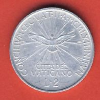 Vatikan 2 Lire 1962 Auflage 50 000 Stück